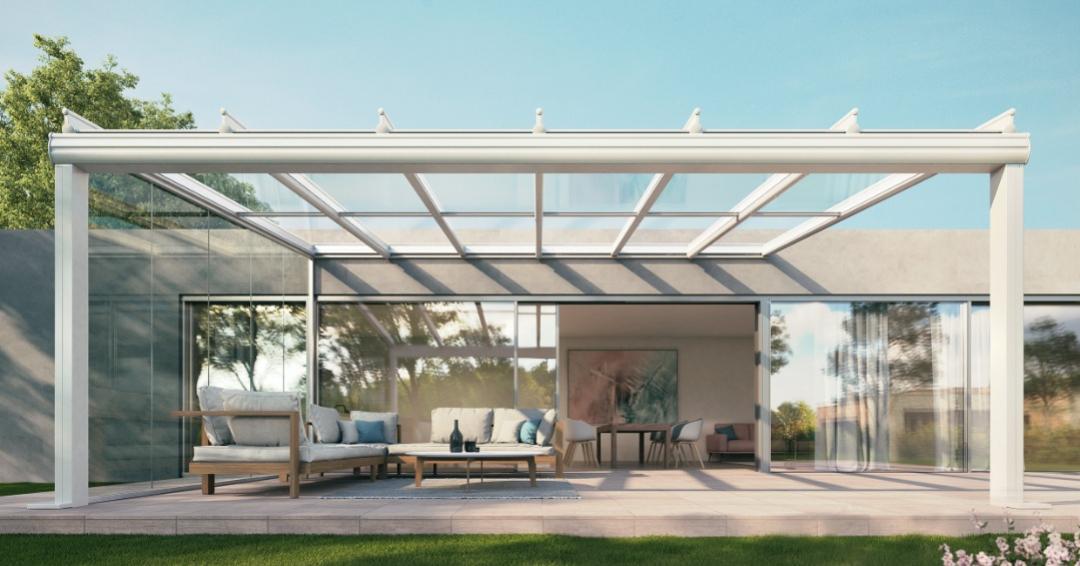 Pergola polycarbonaat of glas