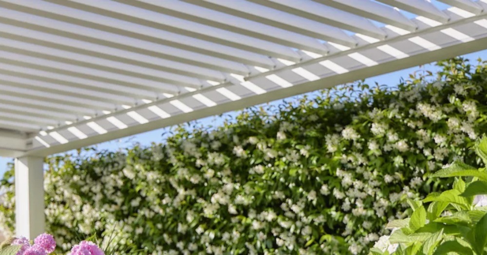 Terrasoverkappingen met lamellen