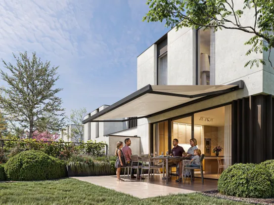 Zonneschermen op zonne-energie